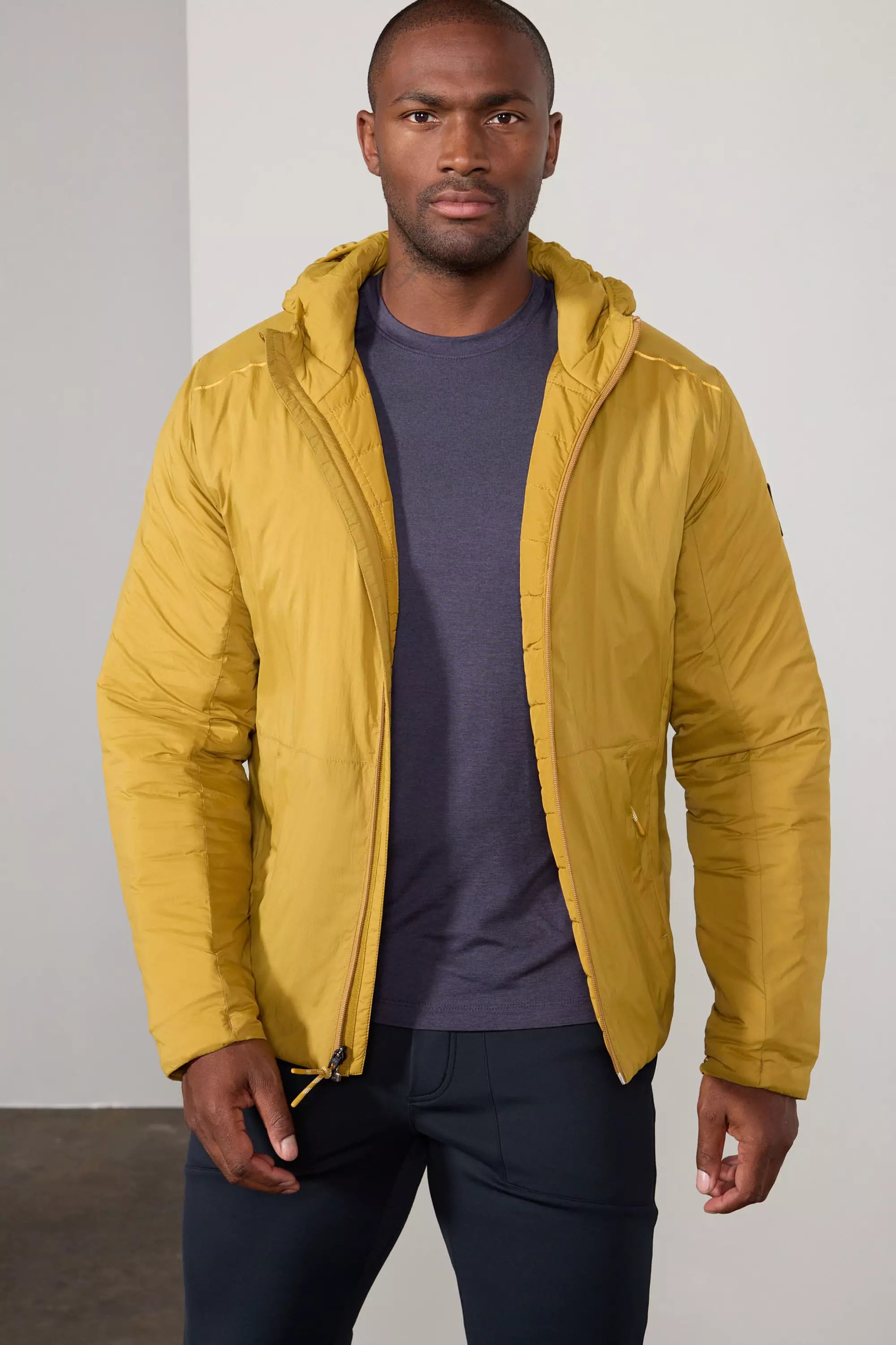 Insulated Tech Jacket - Old Gold