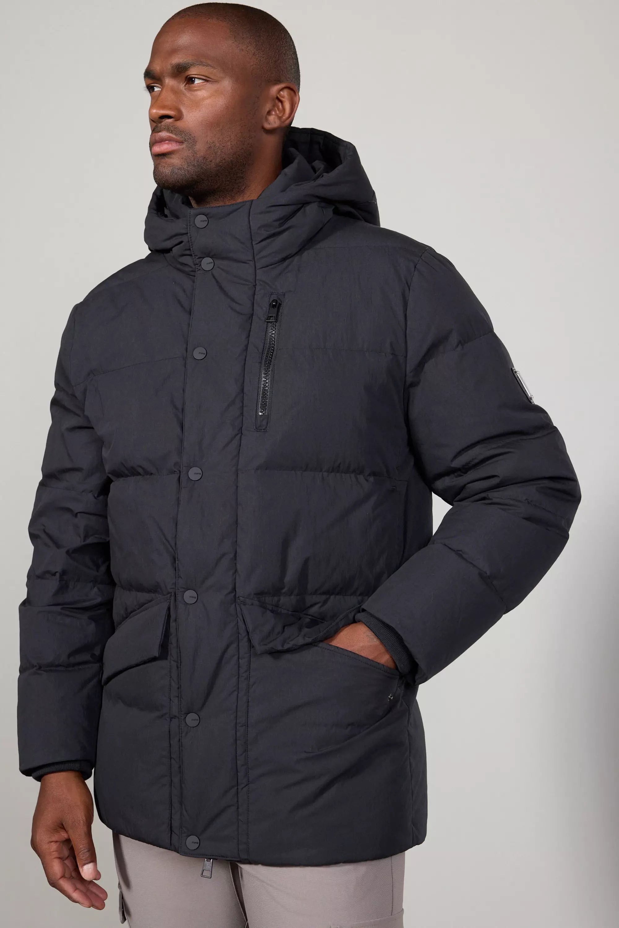 RDS Down Cargo Parka - Negro