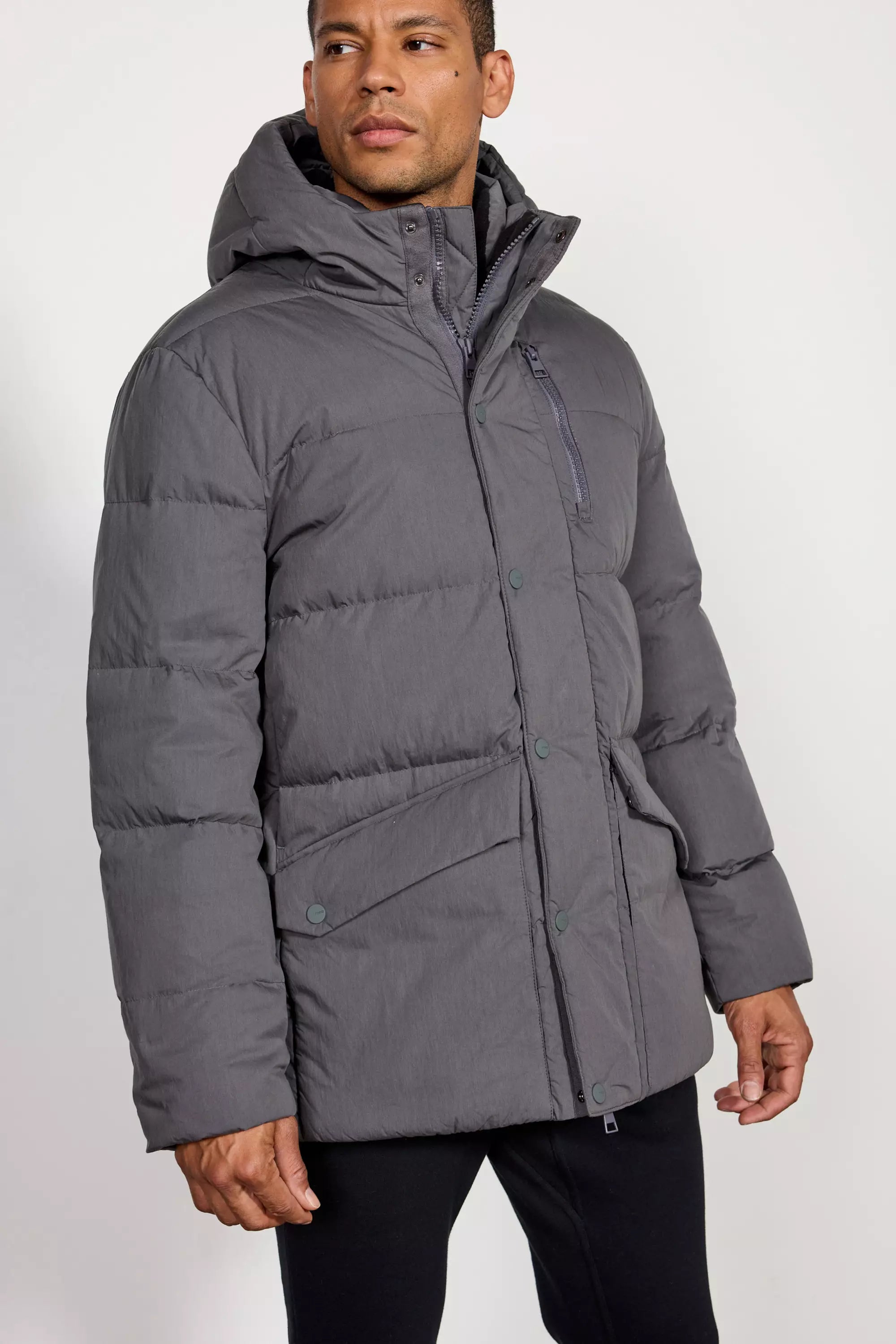 RDS Down Cargo Parka - Asfalto