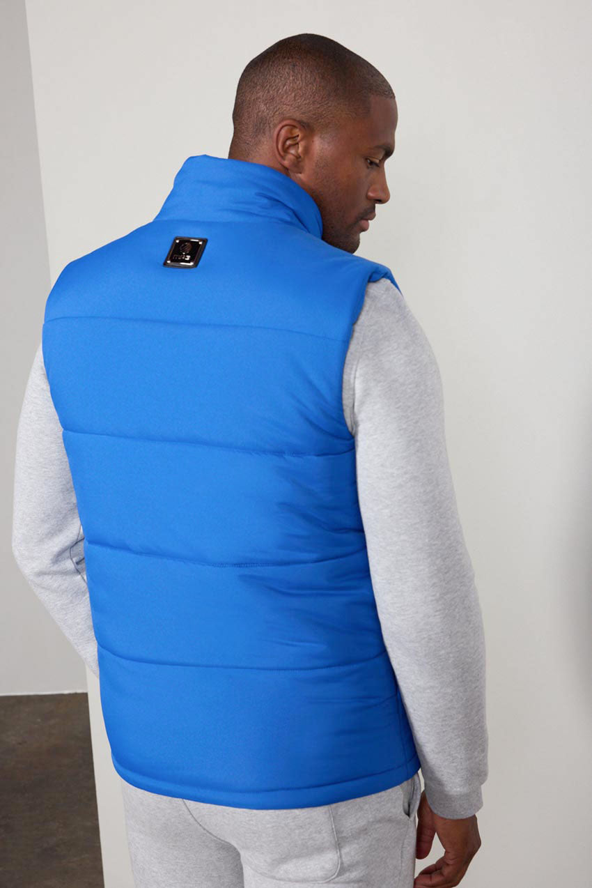 Blue store down vest