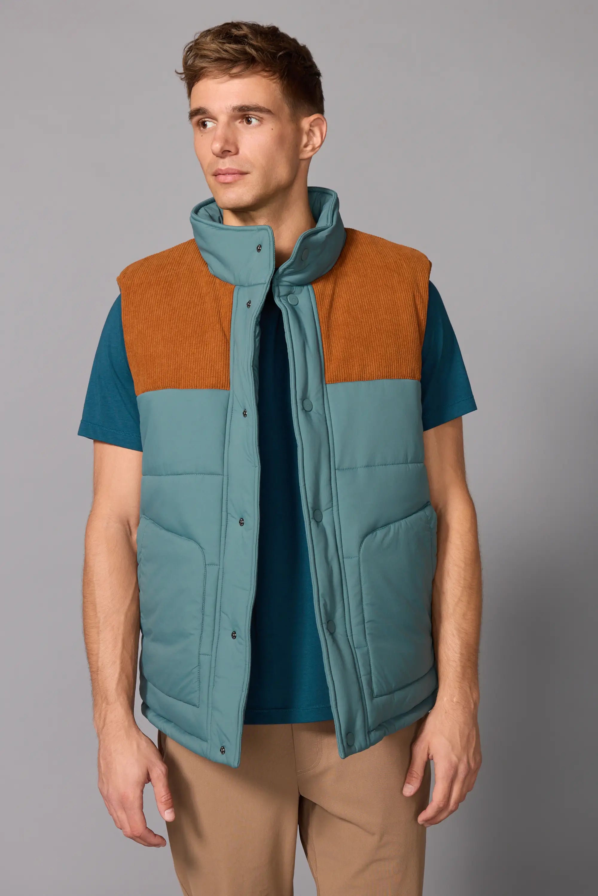 Vintage Vest - Silver Pine