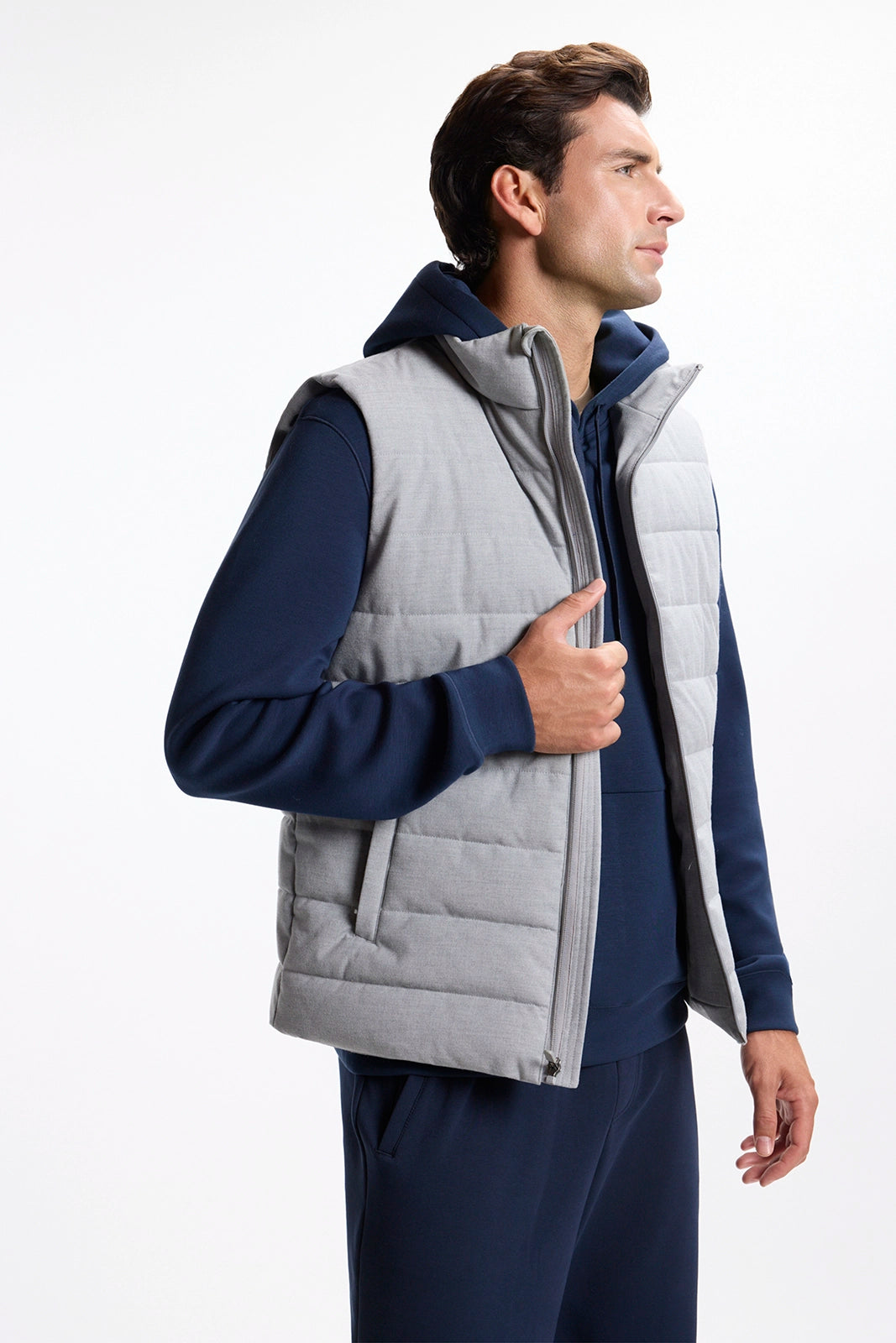The All Day Vest - Htr Concrete