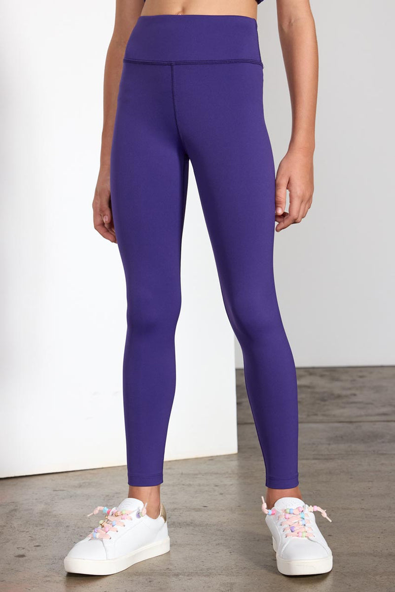 Umbro Big Girls Mid Rise Full Length Leggings, Color: Digital Purple -  JCPenney