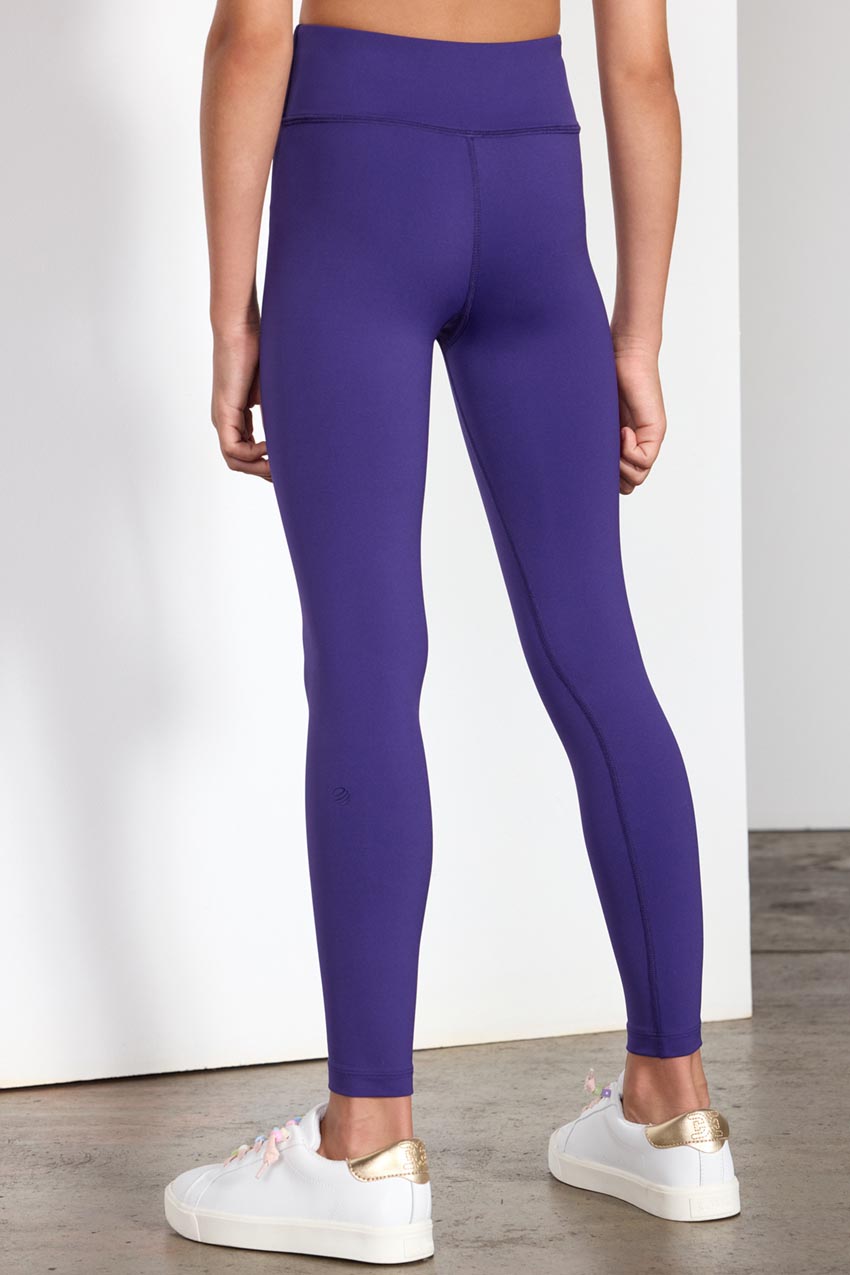 Athletic Works Purple Stretchy HiRise Zip Pcket Yoga Pants S