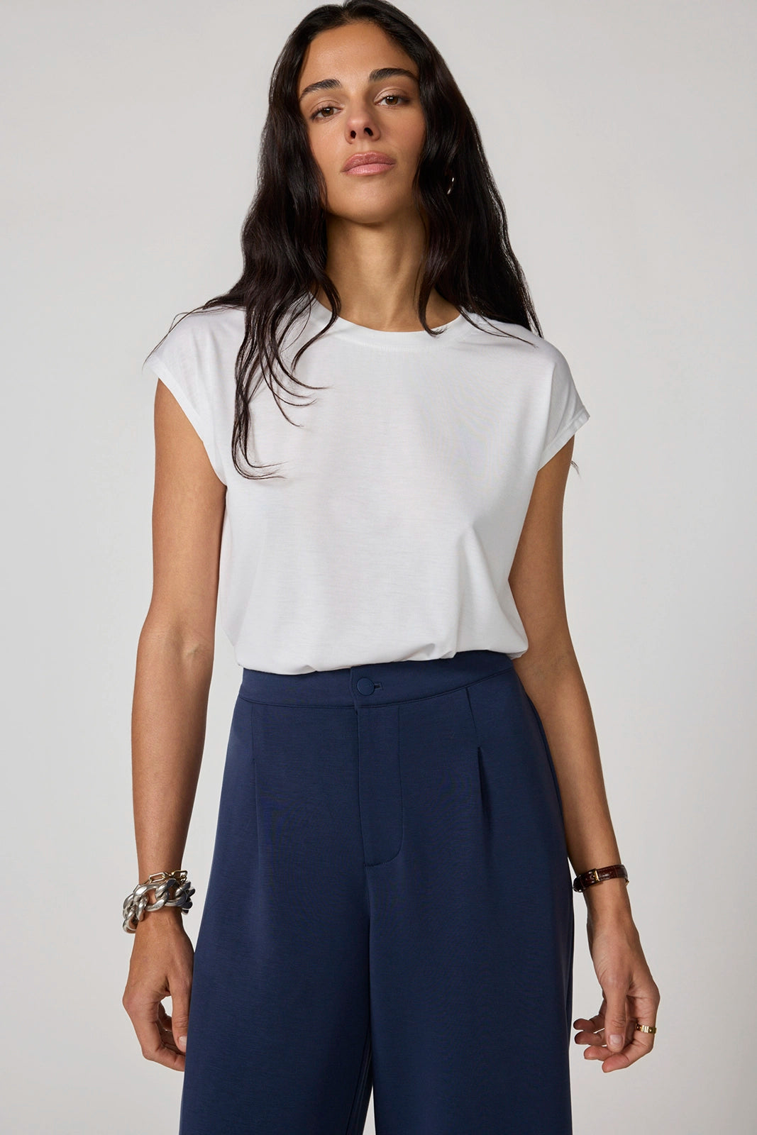 Performance Knit Sleeveless Tee - Brilliant White