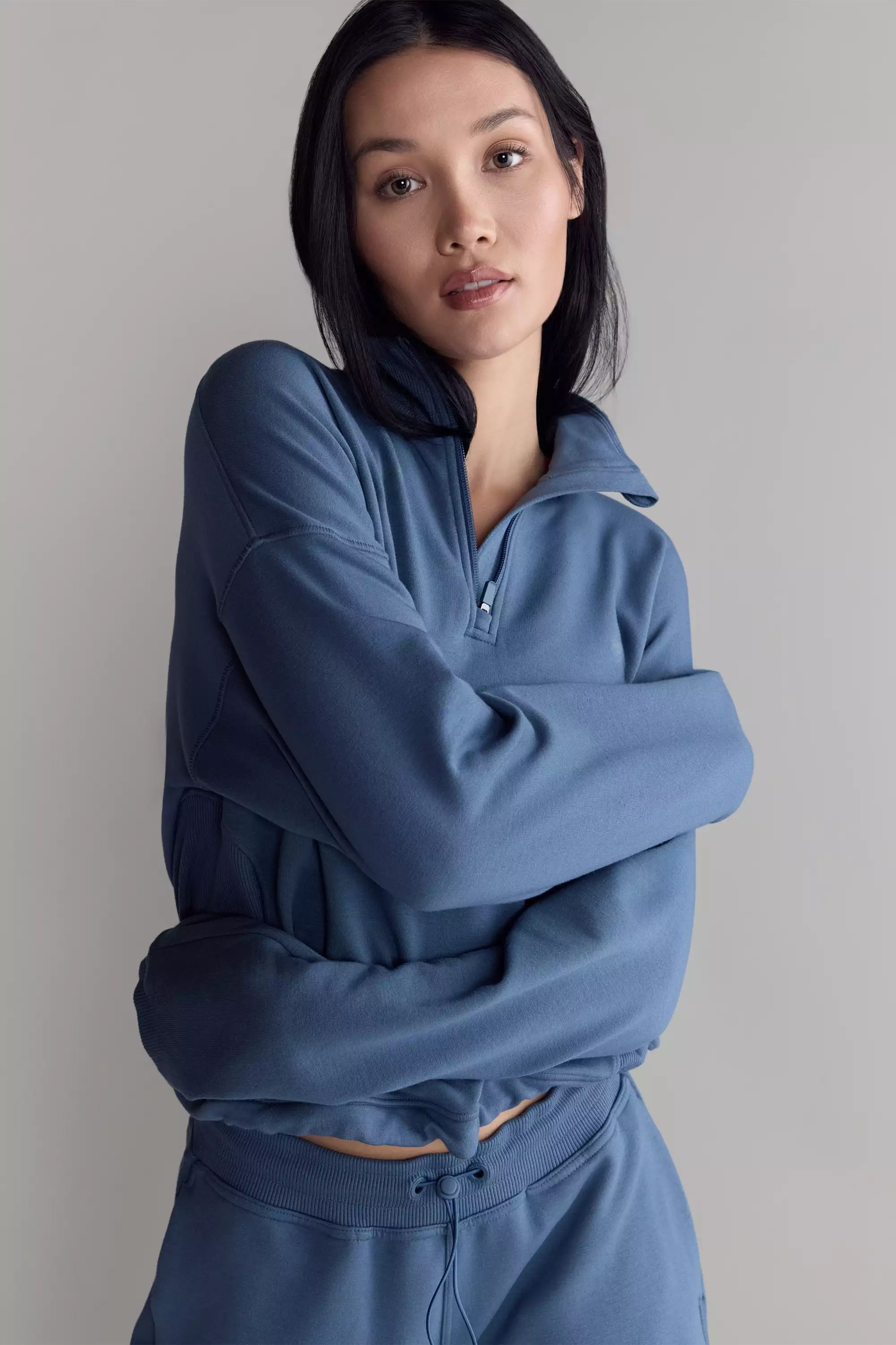 Serenity 1/4 Zip - Petrol Blue