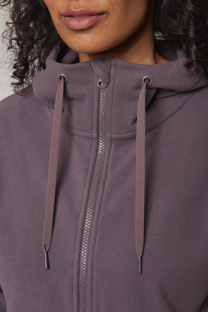 Women's Cozy Full-Zip Velour Hoodie – Mondetta USA