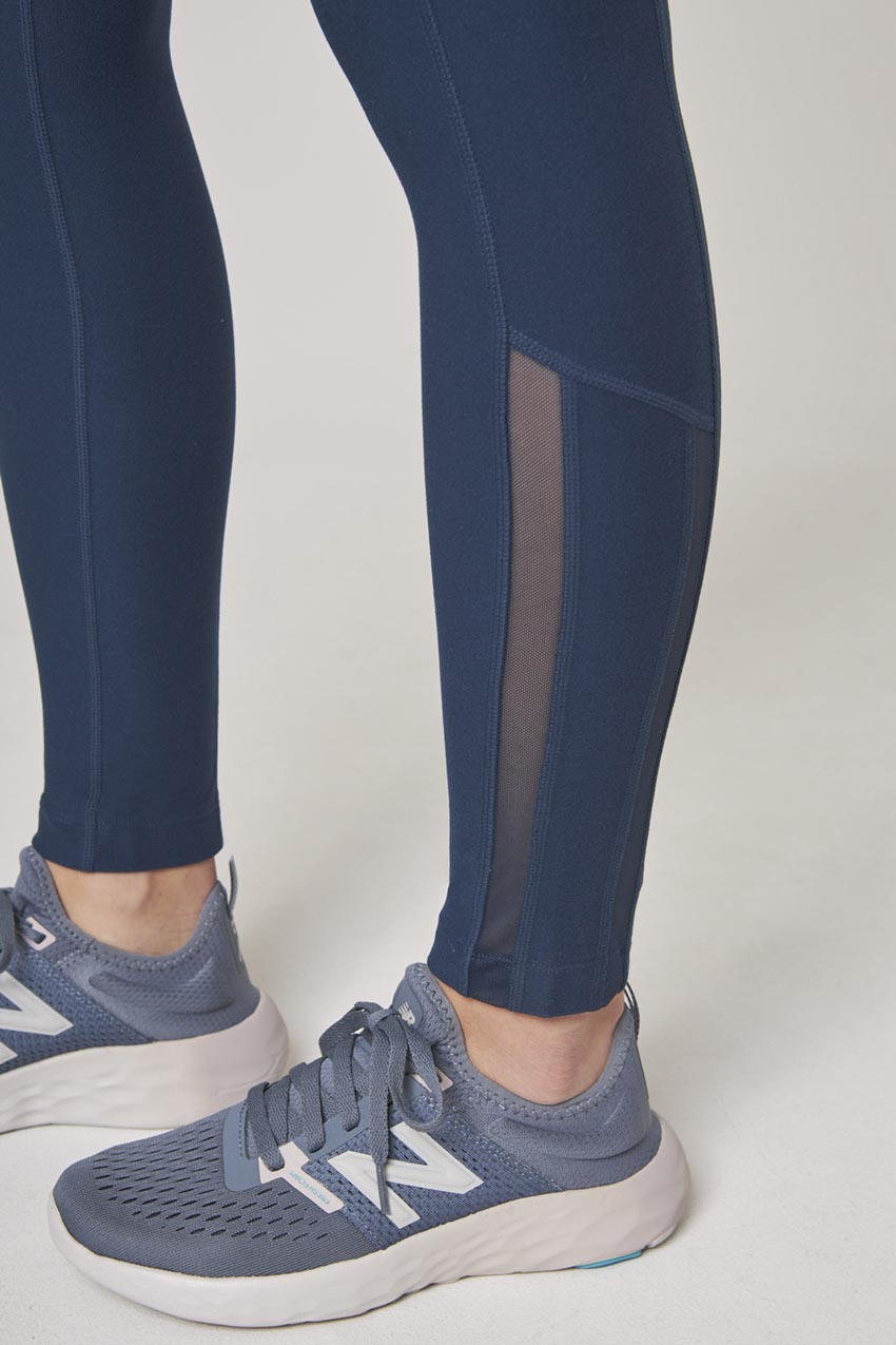 Mondetta Blue Gray Performance Luxury Leggings w/ Pockets Women's M Medium  – Create Media Labs
