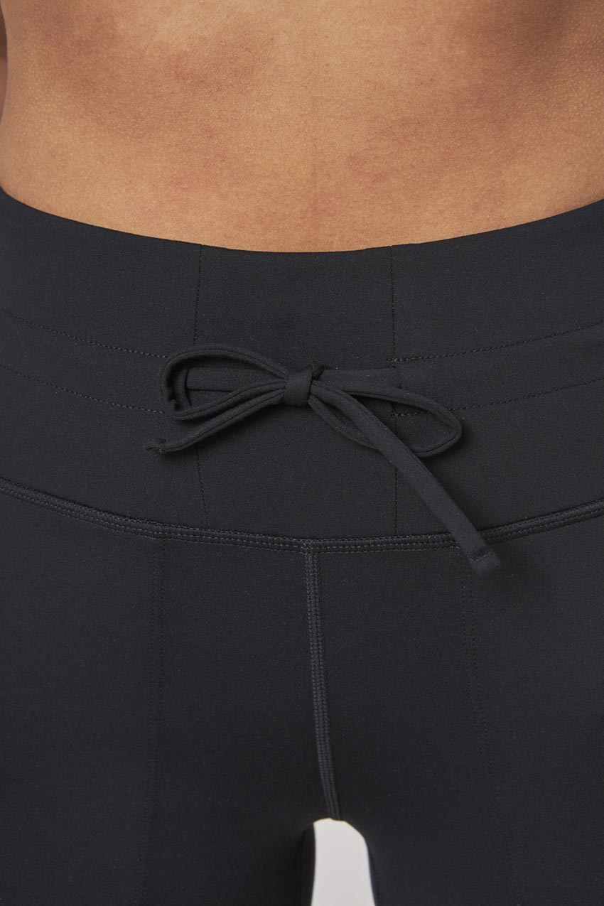 Kirkland Signature Women's Brushed Capri Leggings | Side Pockets | Ribbed