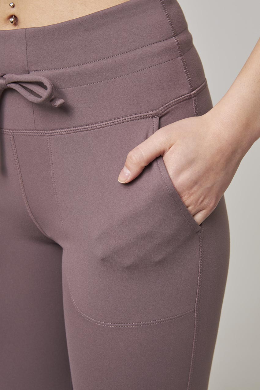 Buy Mondetta women sportswear high waist pull on leggings maroon Online