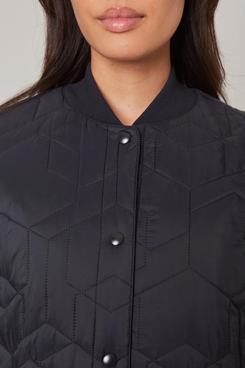 Love & Sports Women's Quilted Bomber Jacket 