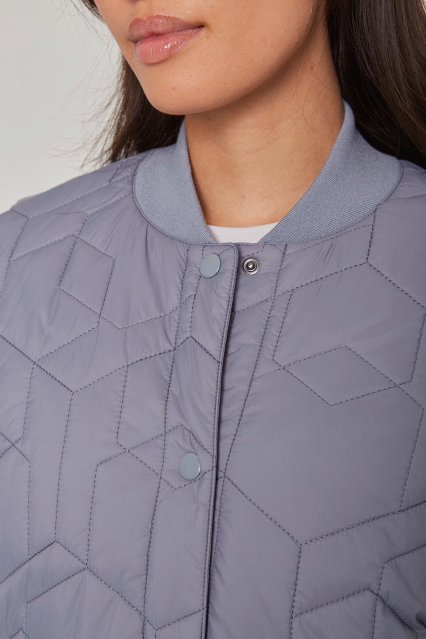 Grey Duvet Longline Puffa Jacket | Women's Puffa Jackets | Select