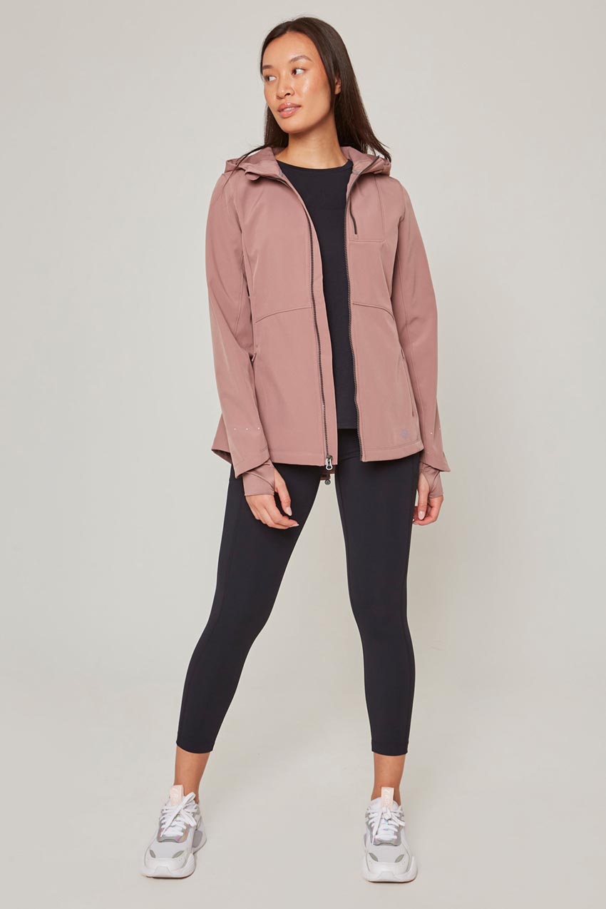 Mondetta asymmetrical best sale hooded jacket