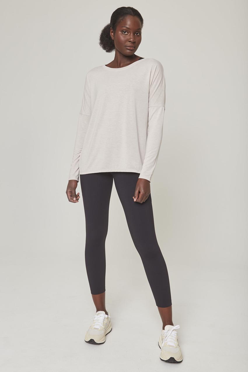 Dynamic Recycled Cover-Up Long Sleeve Top - Sale