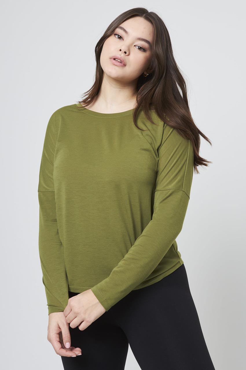 Dynamic Recycled Cover-Up Long Sleeve Top