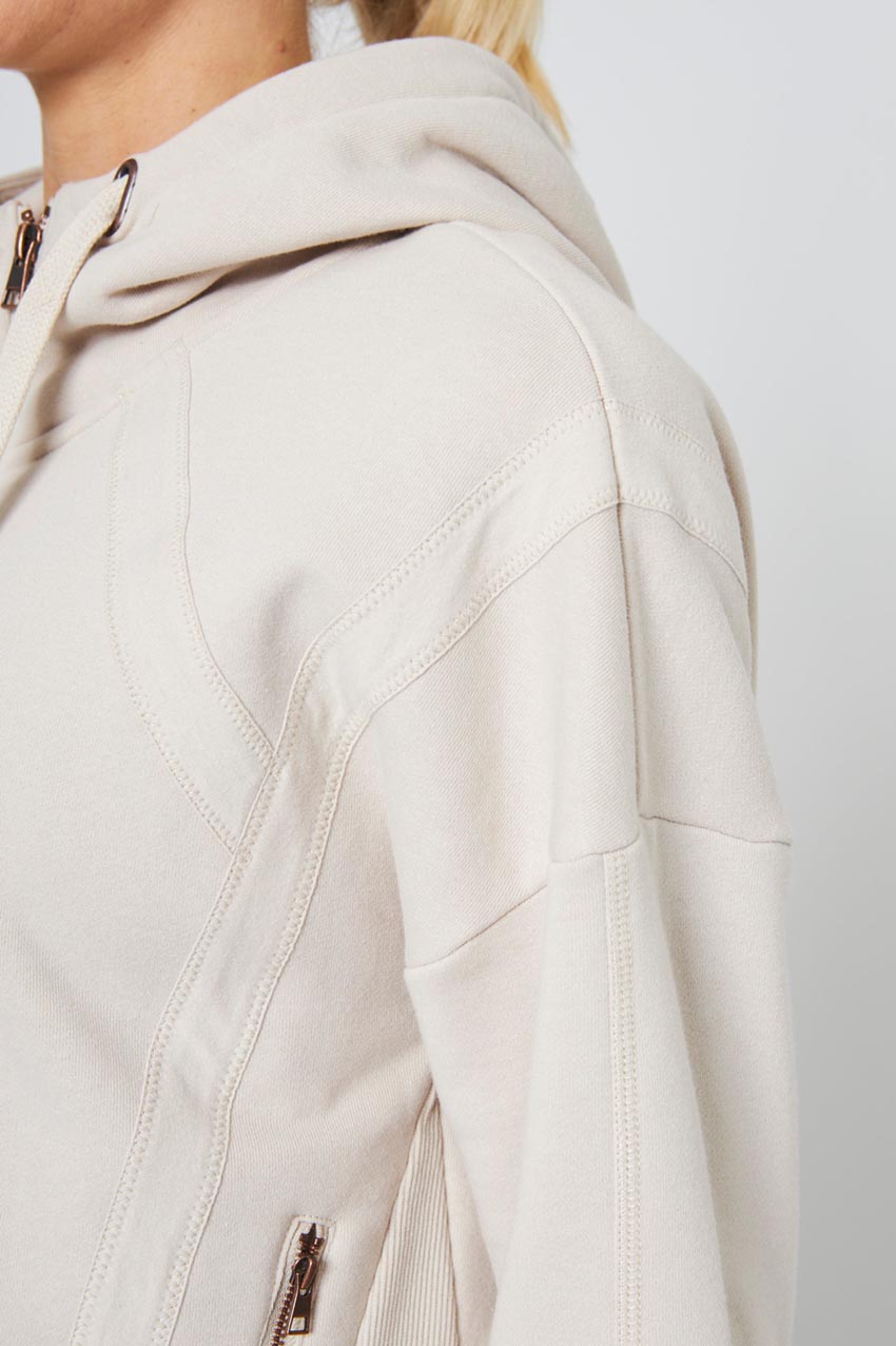 Ease Organic Cotton Recycled Zip-Up Hoodie