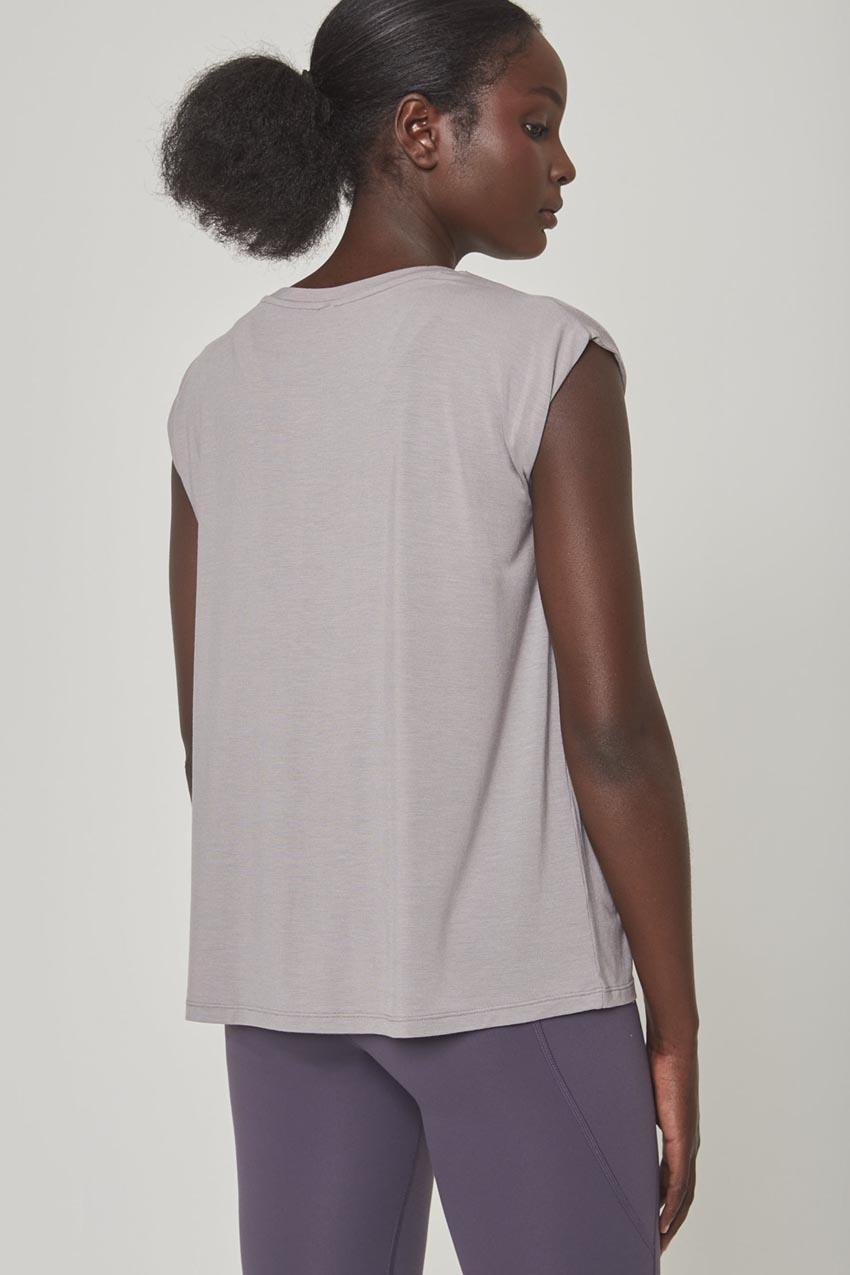 Breeze Tencel™ Modal Short Sleeve Shirt with Tacked Shoulder