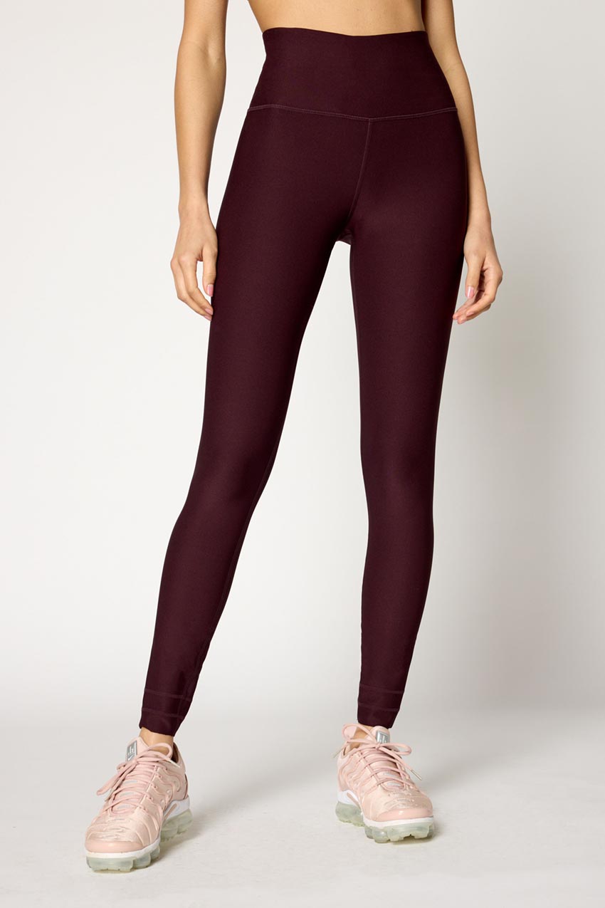 MPG Sport Explore High-Waisted 27" Cut-to-Length Hem Legging  in Coffee