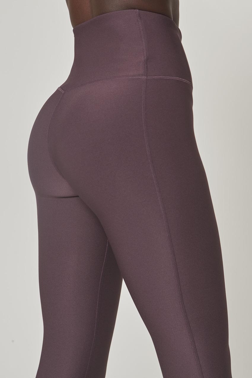 90 Degrees By Reflex Leggings Womens Small Magenta Pink Mid Rise