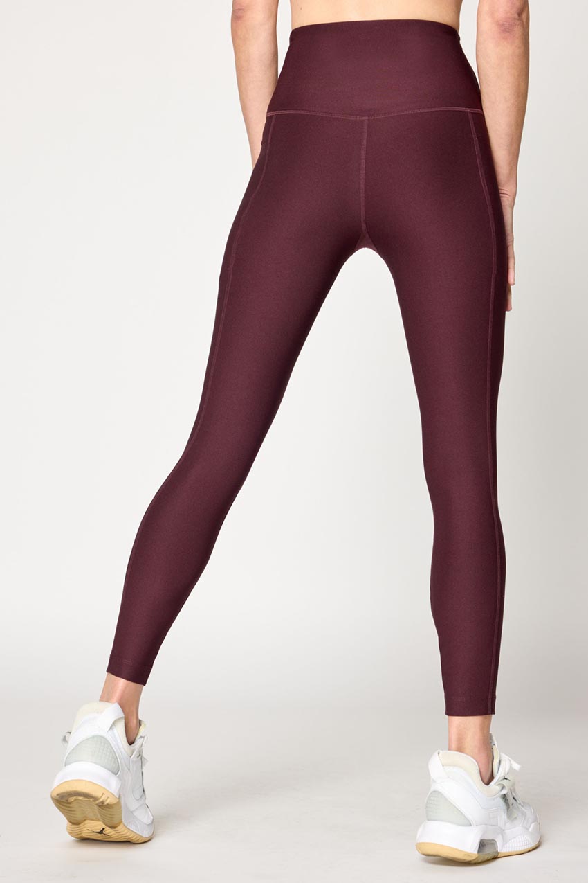 Women's High Waisted Leggings Workout Pants with Side Pockets 25