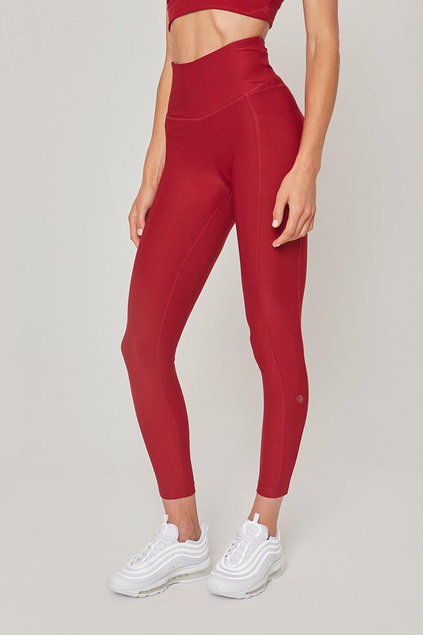 MPG Sport Explore Recycled High-Waisted Side Pocket 25" Legging - Sale  in Bordeaux
