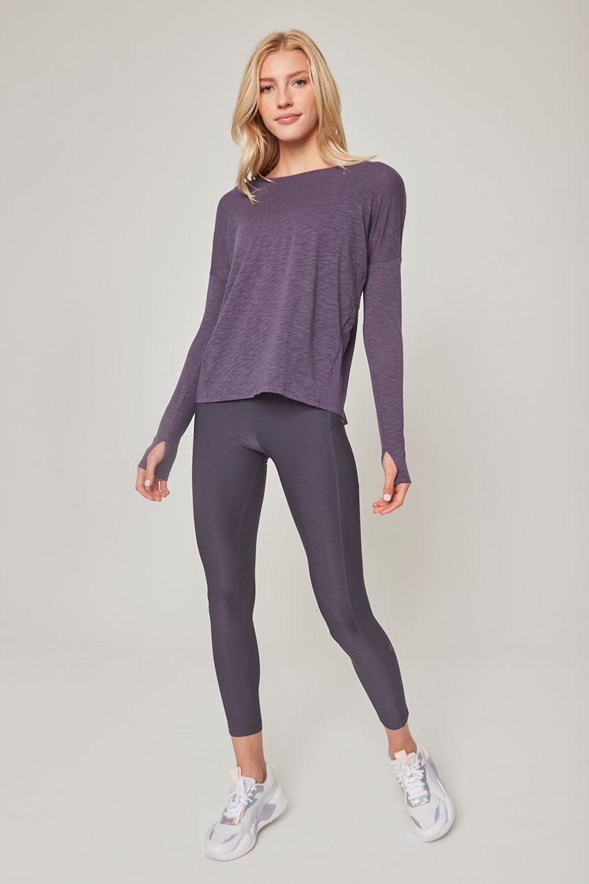 lululemon athletica, Pants & Jumpsuits, Lululemon Ebb To Street Compression  Leggings Purple Size 4