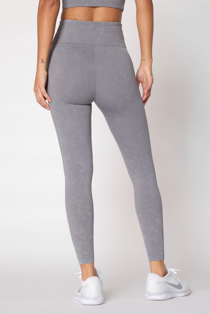 Gymshark Cotton Graphic Tape Leggings - Graphite Grey
