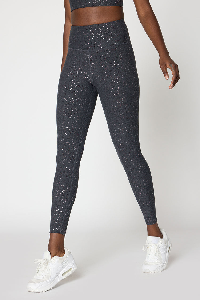 Explore High-Waisted Glitz Print 25" Legging Peached