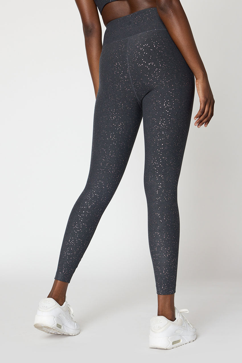 Explore High-Waisted Glitz Print 25" Legging Peached