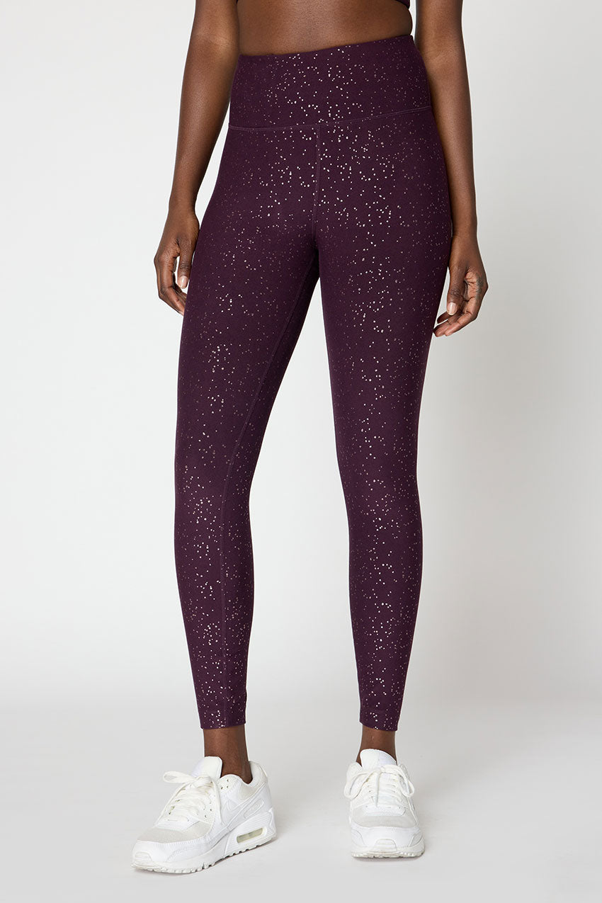 Explore High-Waisted Glitz Print 25" Legging Peached