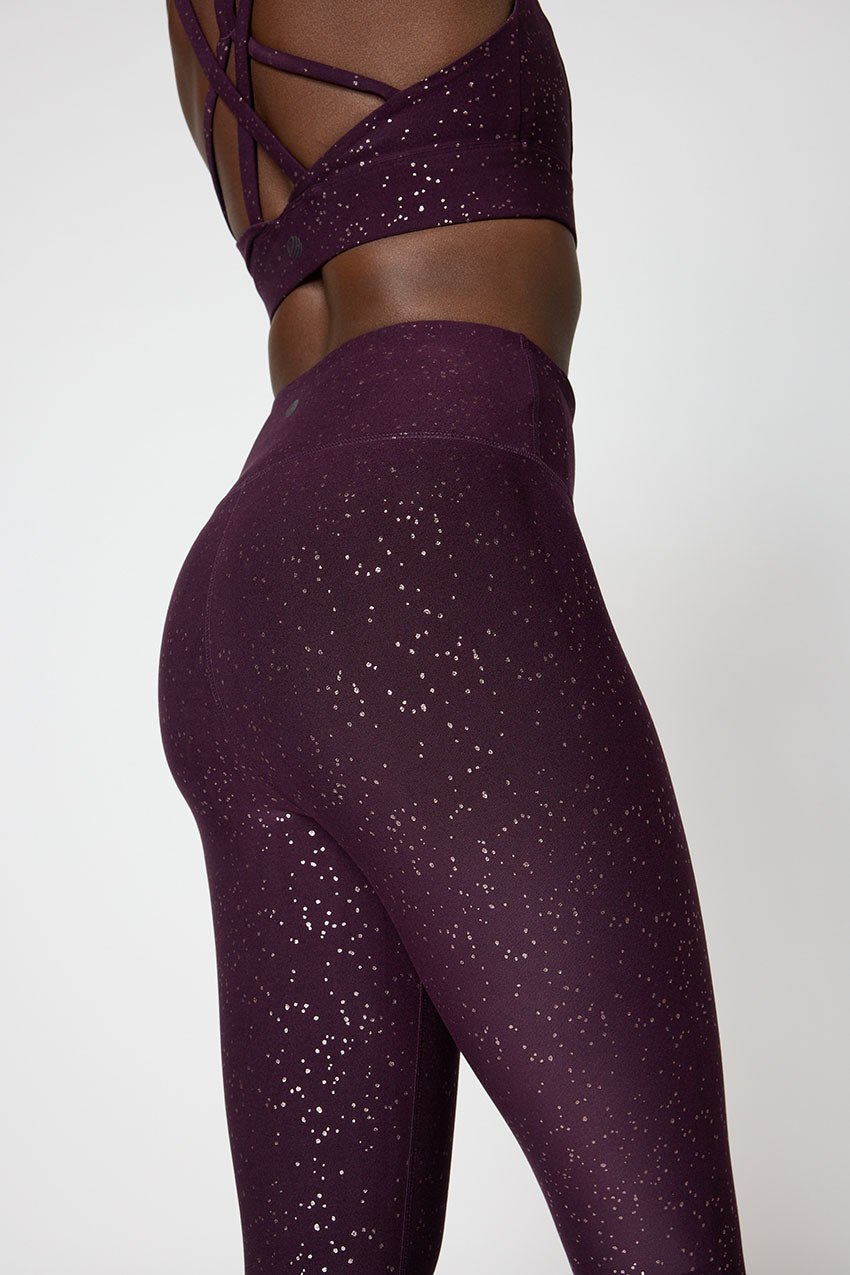 Explore High-Waisted Glitz Print 25" Legging Peached