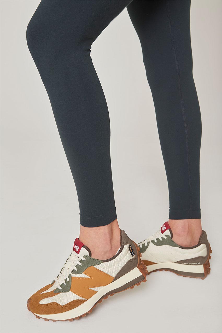 Velocity High-Waisted 27" Drawcord Legging - Dark Jade