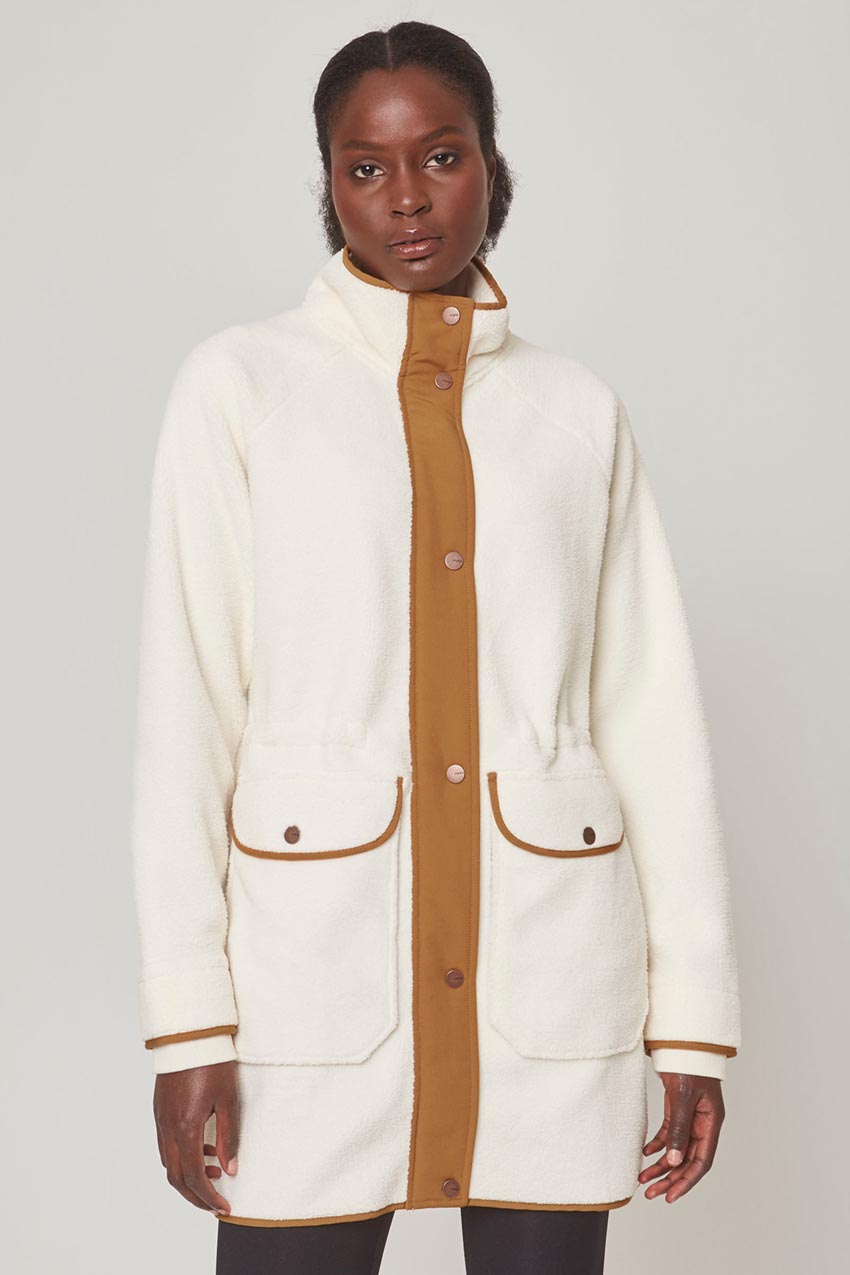 Cream on sale longline jacket