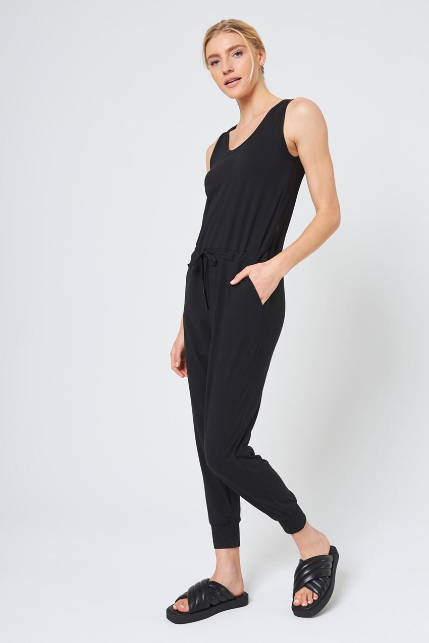 Renew Recycled Polyester Cuffed Jumpsuit 27"