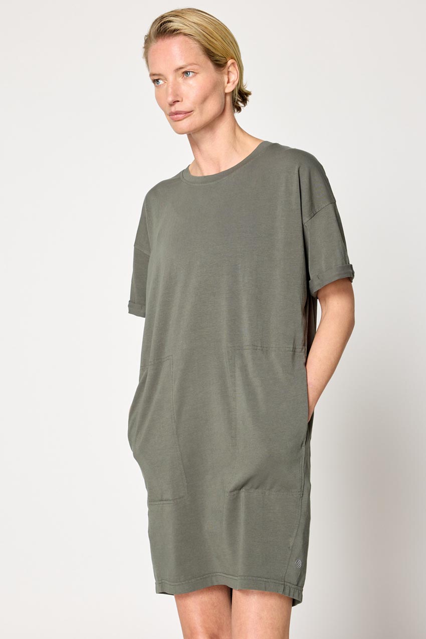 Calm T Shirt Dress Bay Leaf