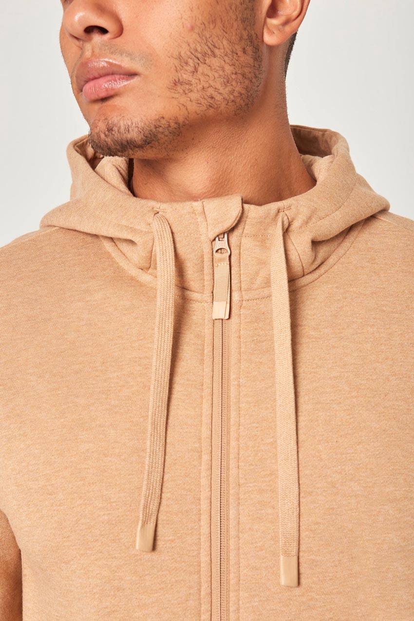 Camel zip best sale up hoodie