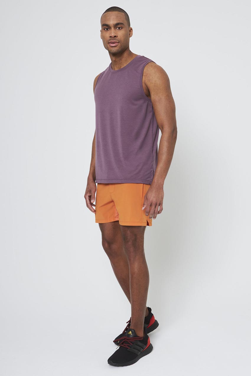 Stride Recycled Polyester Sweat Swim Short with Liner 5"