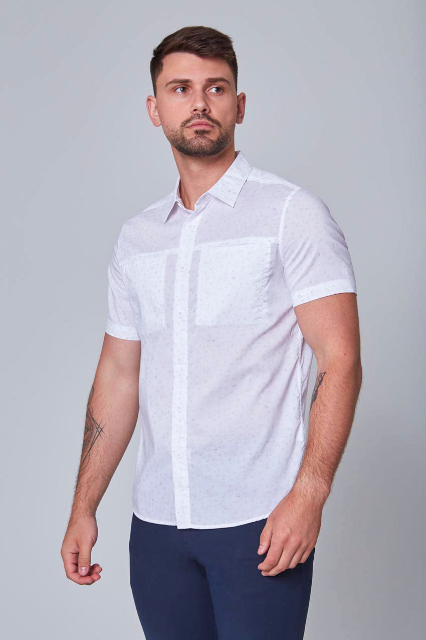 MPG Sport Watson Men's Intelligent Cotton Shirt Men's T-Shirts in Abstract Print