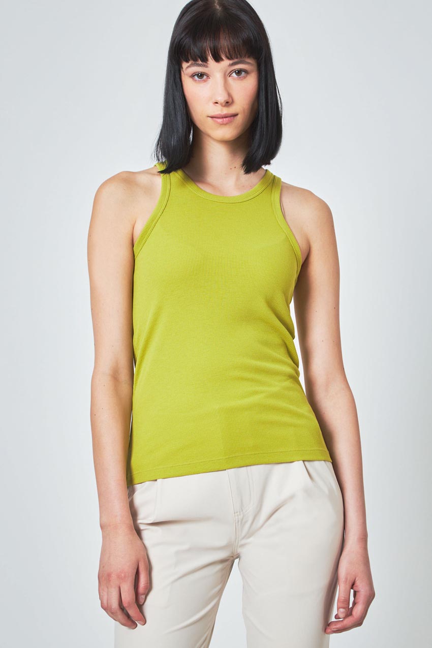 Modern Ambition Collaborate Ribbed Tank Top in Oasis