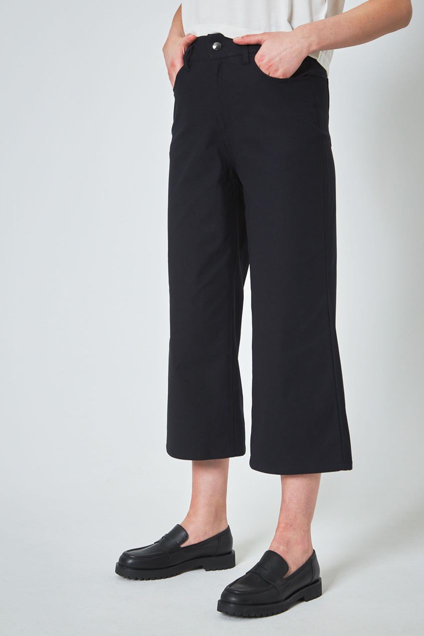 Modern Ambition Limitless High-Rise Wide Leg Cropped Pant in Black