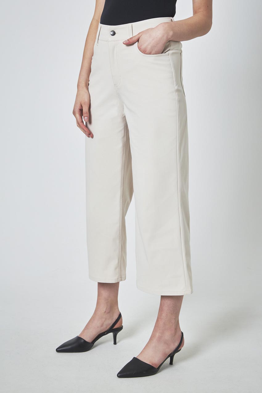 Modern Ambition Limitless High-Rise Wide Leg Cropped Pant in Brazilian Sand