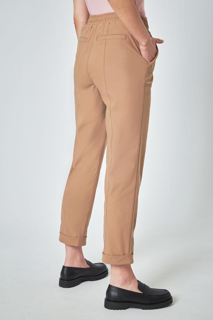 Beige Cuffed Pleated Trousers Cargo Pants Women, Petite Pants XS, S - Etsy