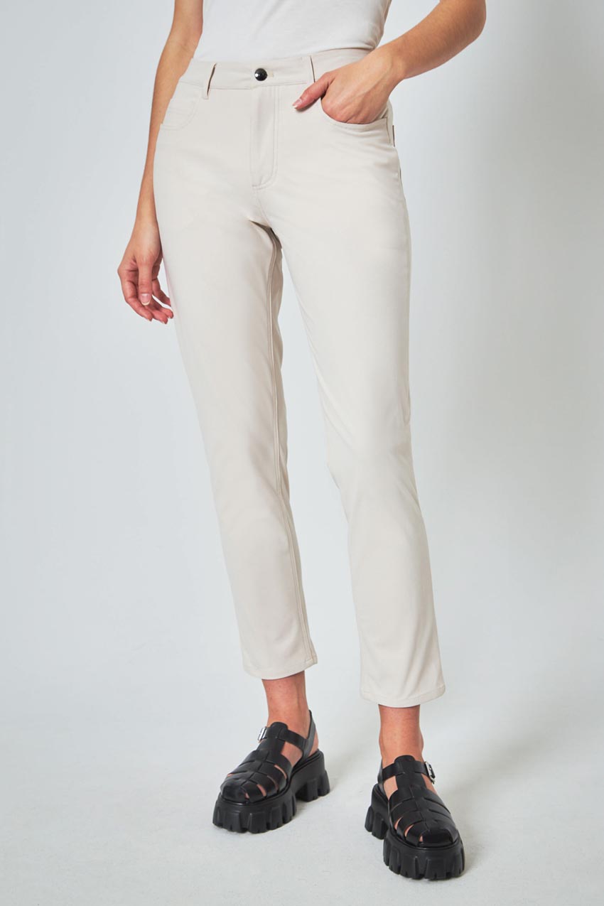 Modern Ambition Limitless Mid-Rise Straight Leg Pant in Brazilian Sand