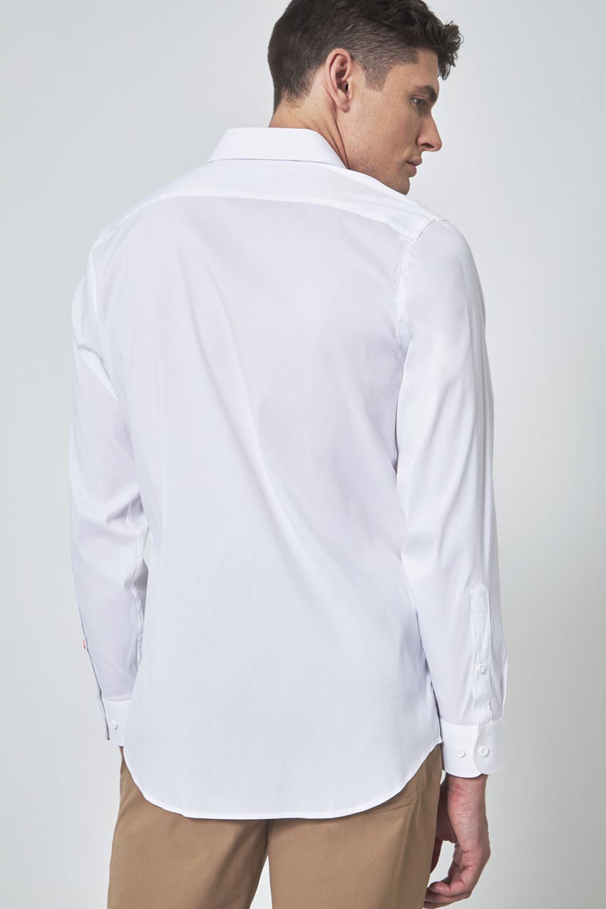 PerformLuxe Cotton Nylon Poplin Standard-Fit Shirt