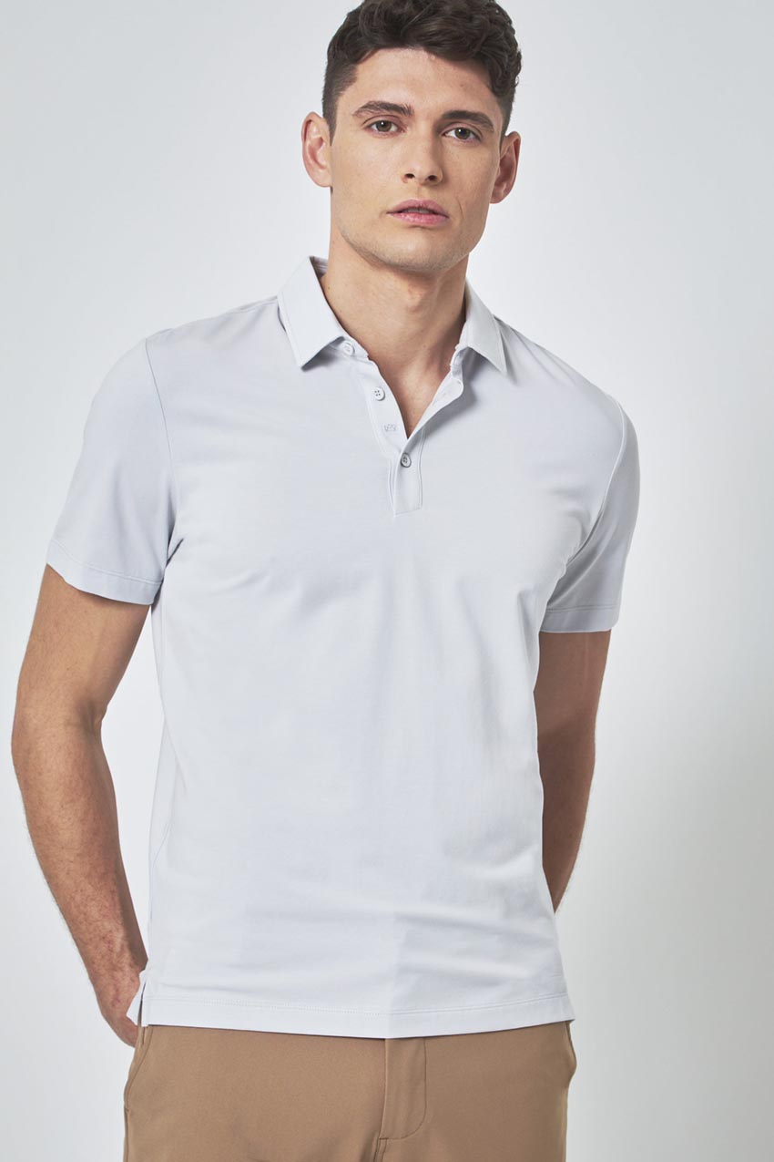 Modern Ambition Resonate Short Sleeve Polo in Micro Chip