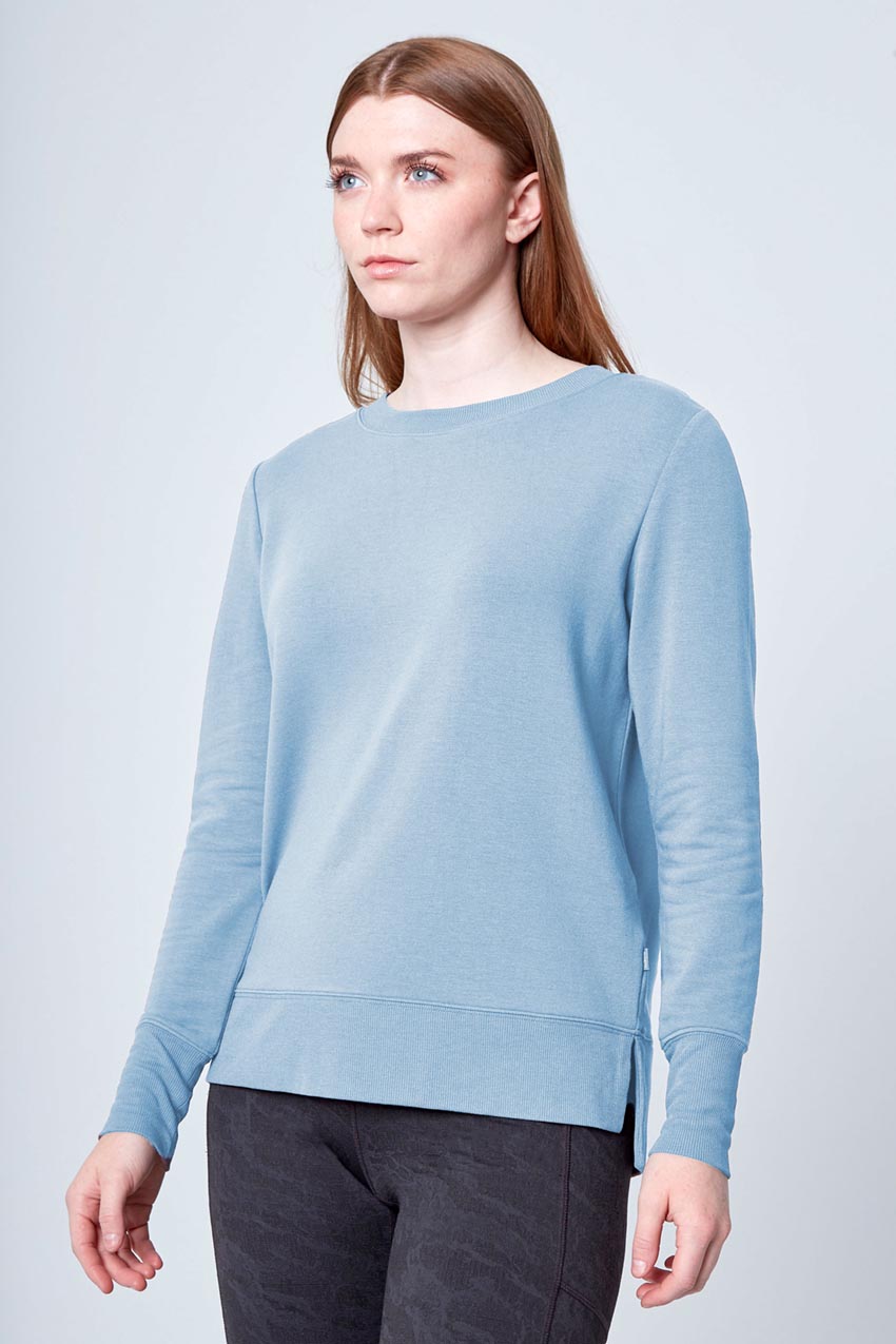 Mondetta Long Sleeve Cover Up in Ashley Blue