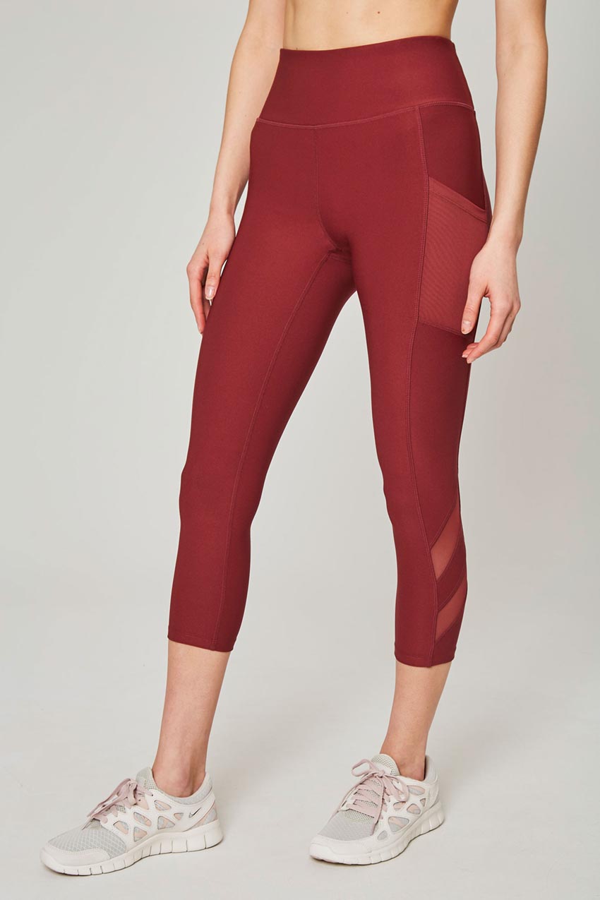 Mesh capri workout on sale pants