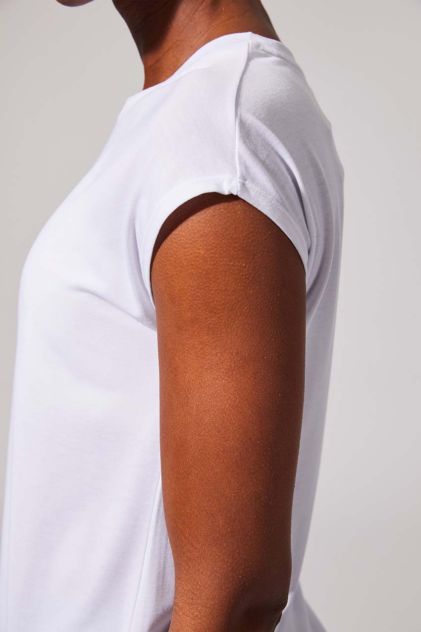Dynamic Sleeveless Top - White