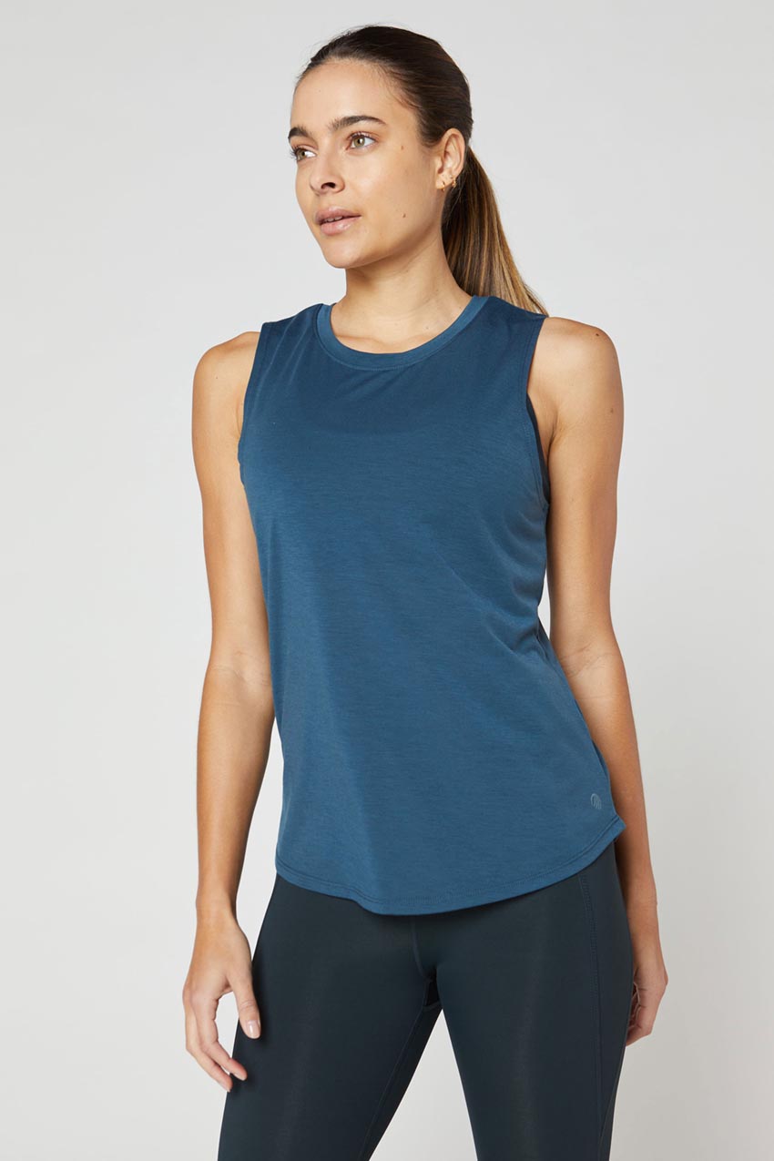 MPG Sport Thriller Dynamic Recycled Anti-Stink Tank Top  in Teal