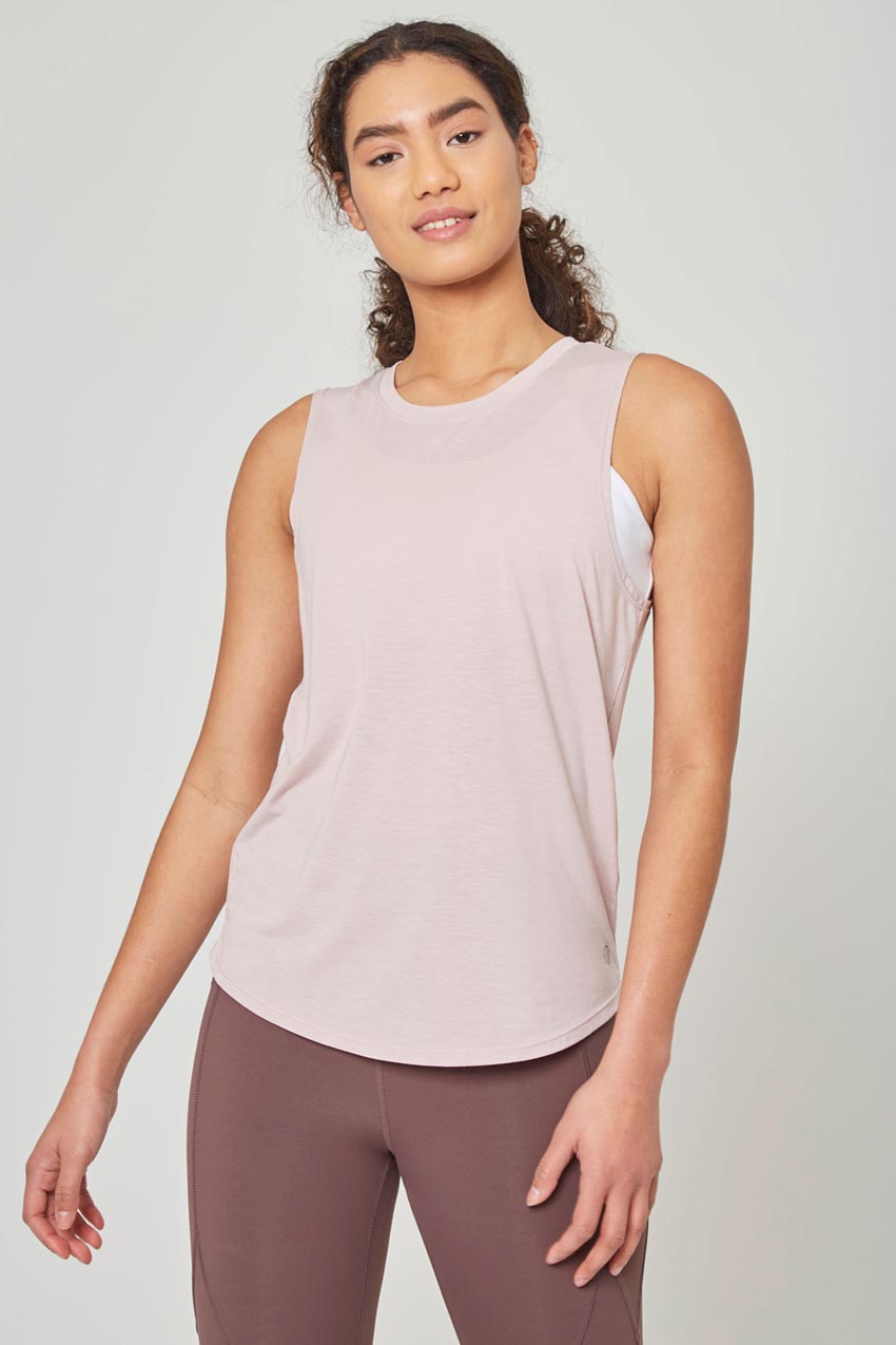 MPG Sport Thriller Dynamic Recycled Anti-Stink Tank Top  in Dusty Petal